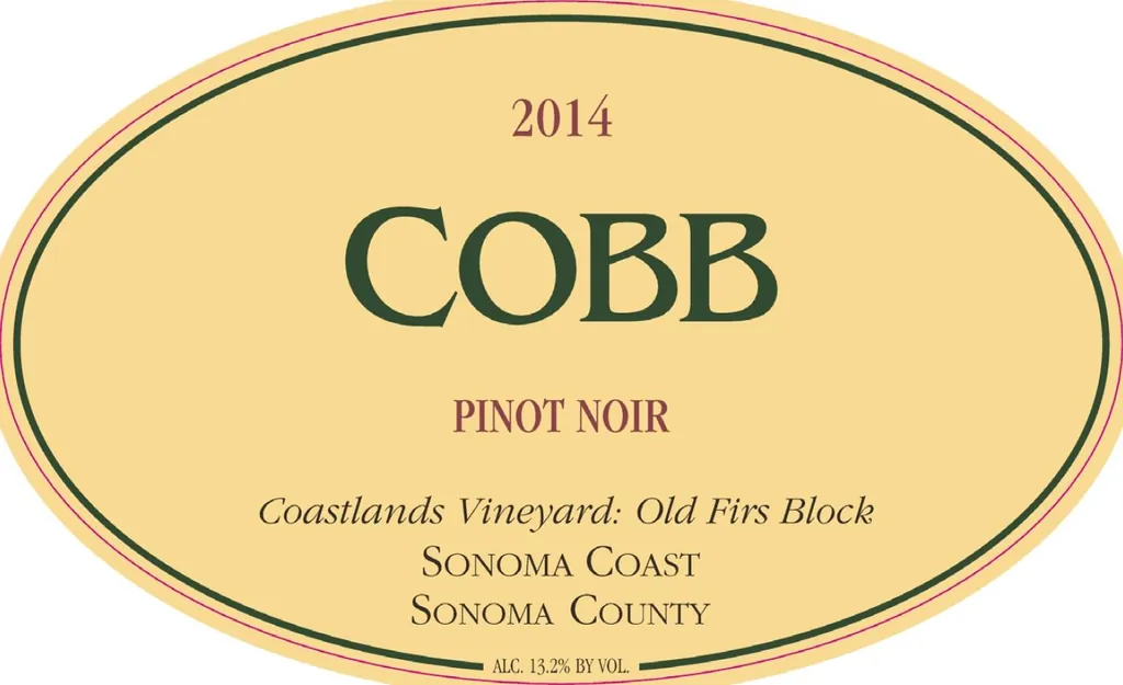 Coastlands Vineyard Old Firs Block Pinot Noir Bottle