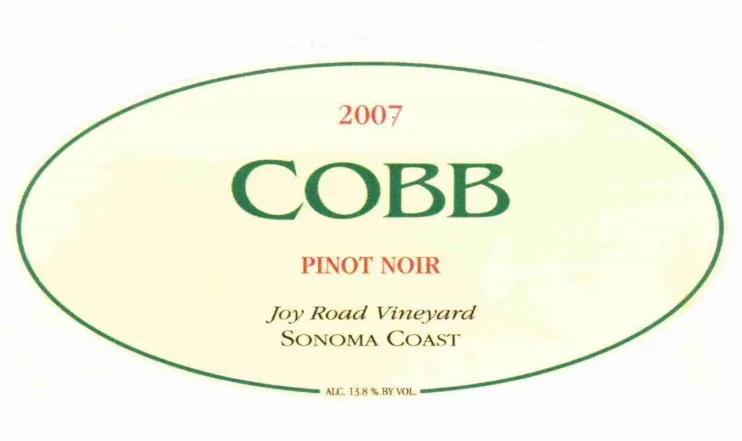 Joy Road Vineyard Pinot Noir Bottle