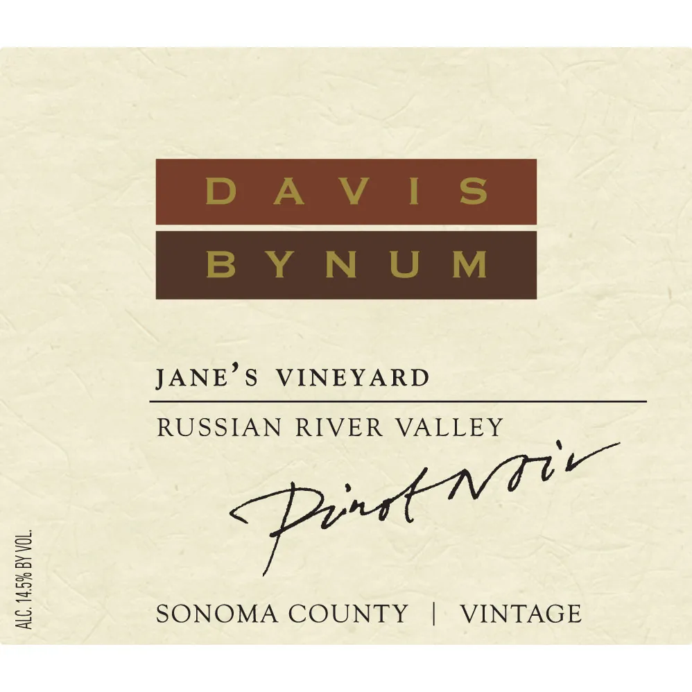 Jane's Vineyard Pinot Noir Bottle