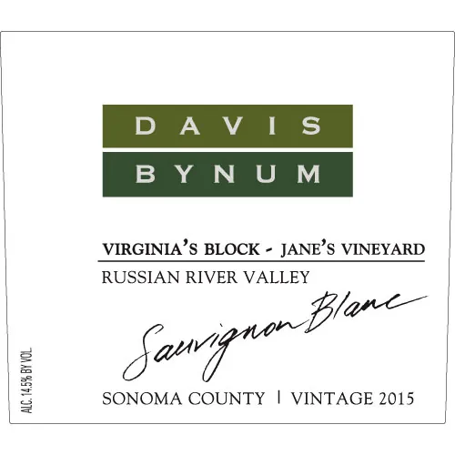 Virginia's Block Sauvignon Blanc Bottle