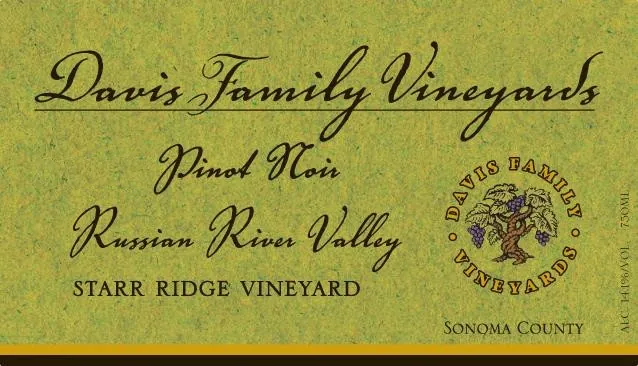 Starr Ridge Vineyard Pinot Noir Bottle
