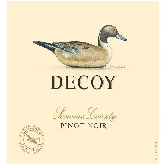 Sonoma County Pinot Noir Bottle
