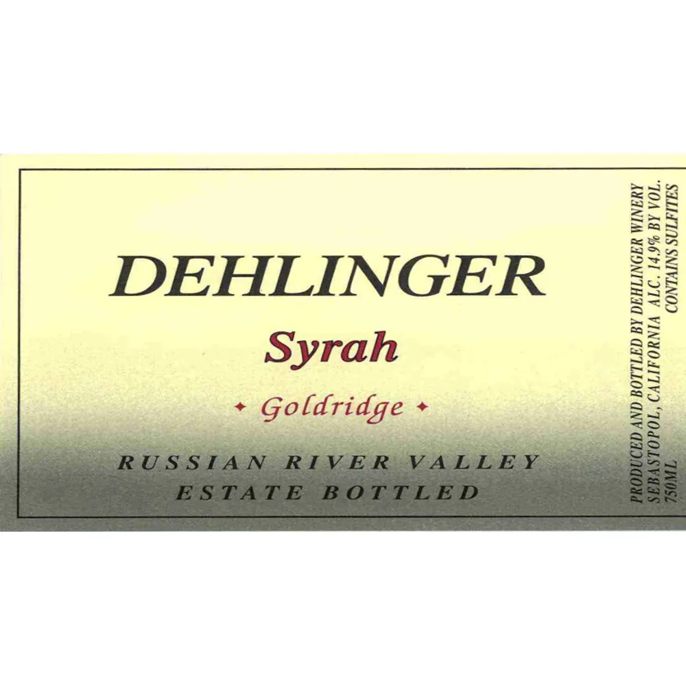 Goldridge Syrah Bottle