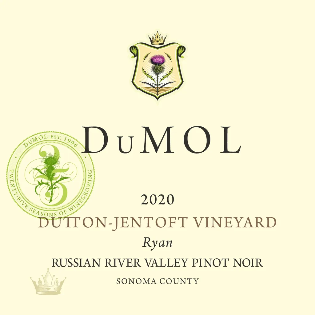 Dutton-Jentoft Vineyard Ryan Pinot Noir Bottle