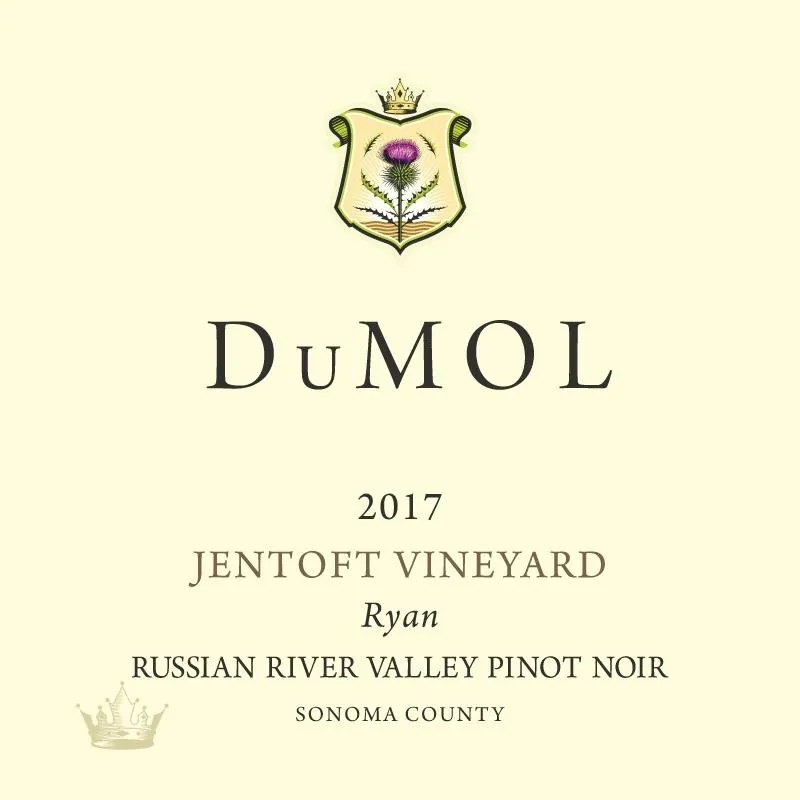 Jentoft Vineyard Ryan Pinot Noir Bottle
