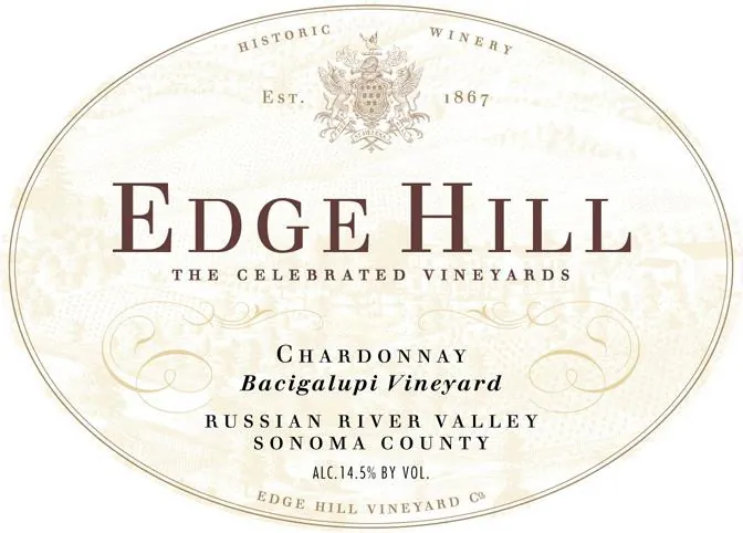 Bacigalupi Vineyard Chardonnay Bottle
