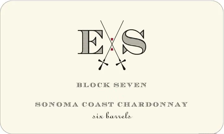E x S Block Seven Chardonnay Bottle