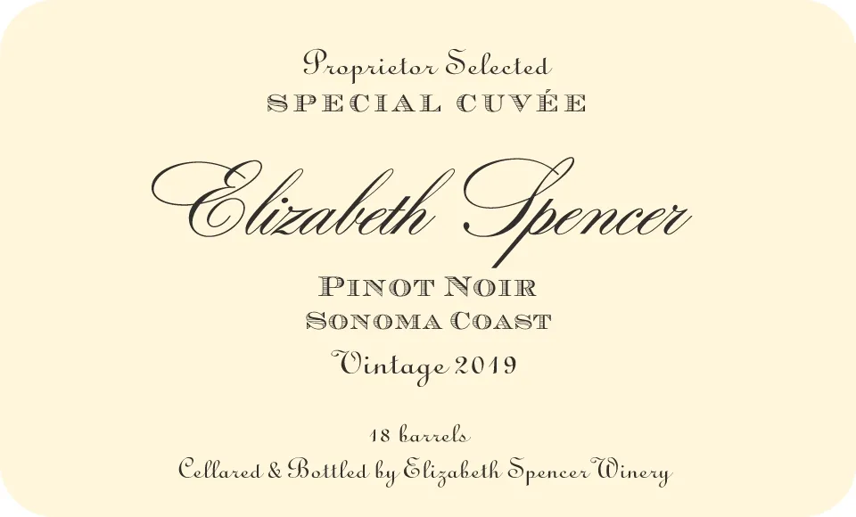 Sonoma Coast Special Cuvee Pinot Noir Bottle