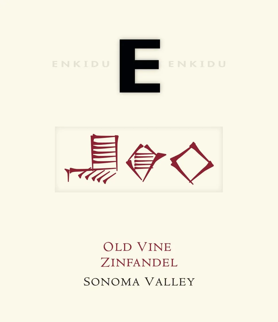 E Old Vine Zinfandel Bottle
