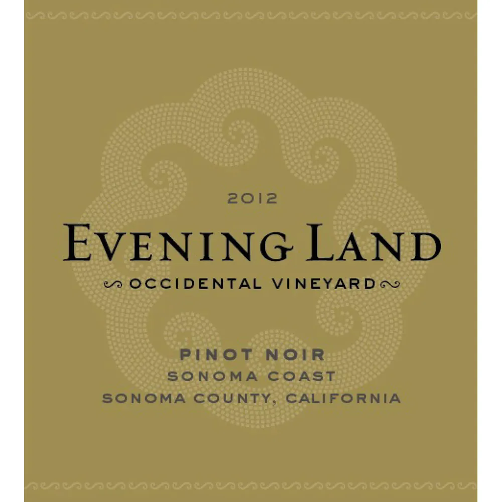 Occidental Vineyard Pinot Noir Bottle