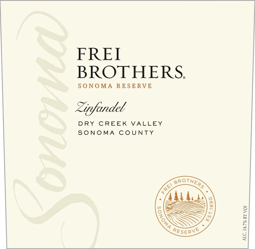 Reserve Dry Creek Zinfandel Bottle