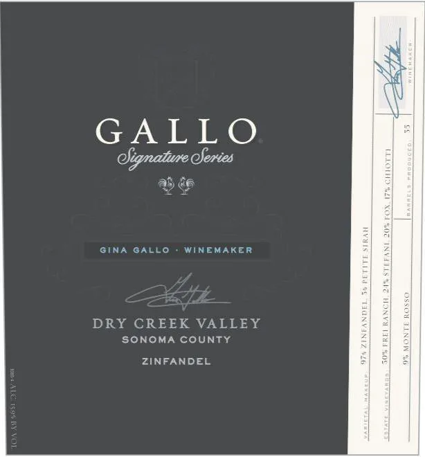 Dry Creek Zinfandel Bottle