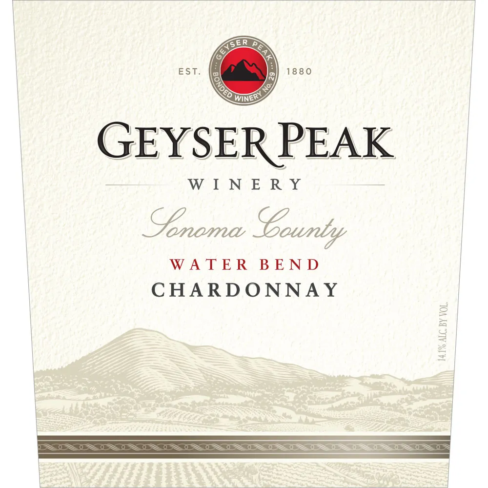 Water Bend Chardonnay Bottle