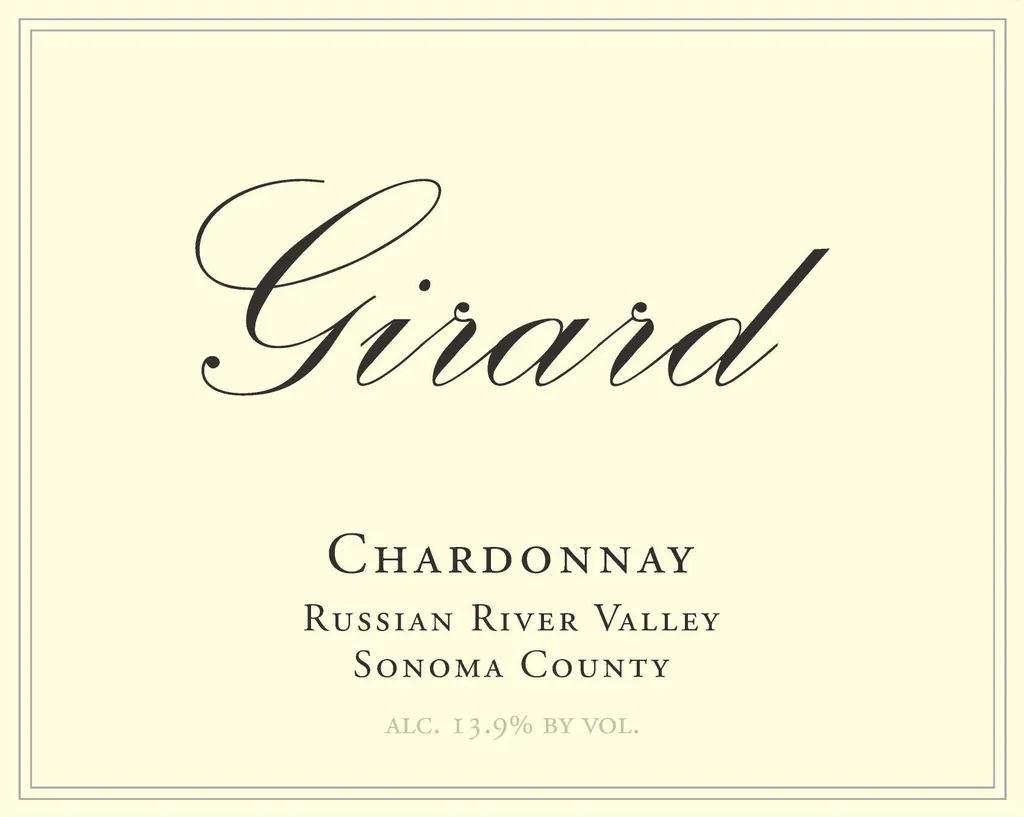 Russian River Chardonnay Bottle