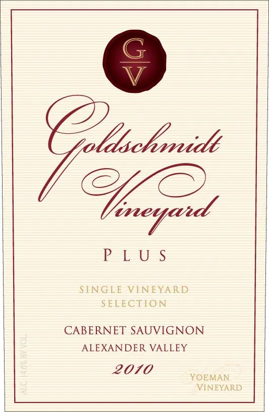 PLUS Single Vineyard Selection Cabernet Sauvignon Bottle