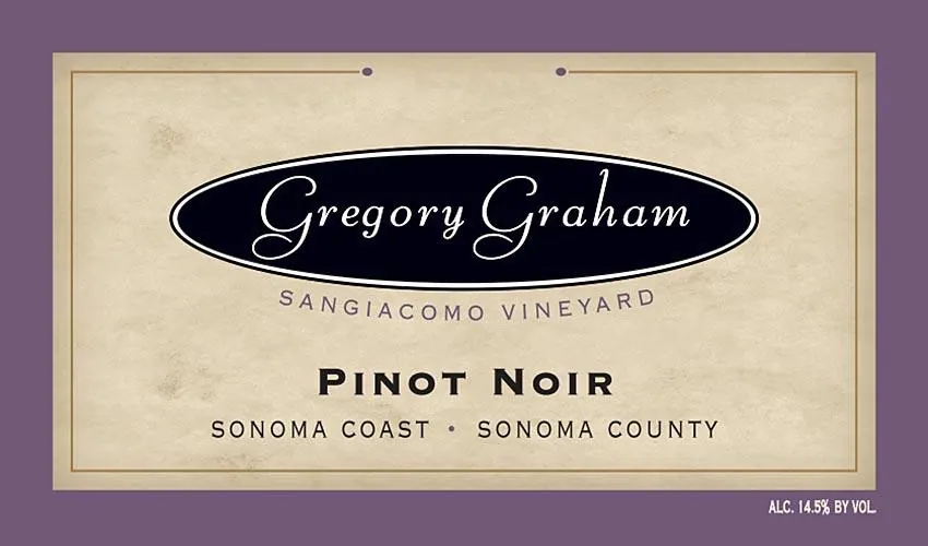 Sonoma Coast Pinot Noir Bottle