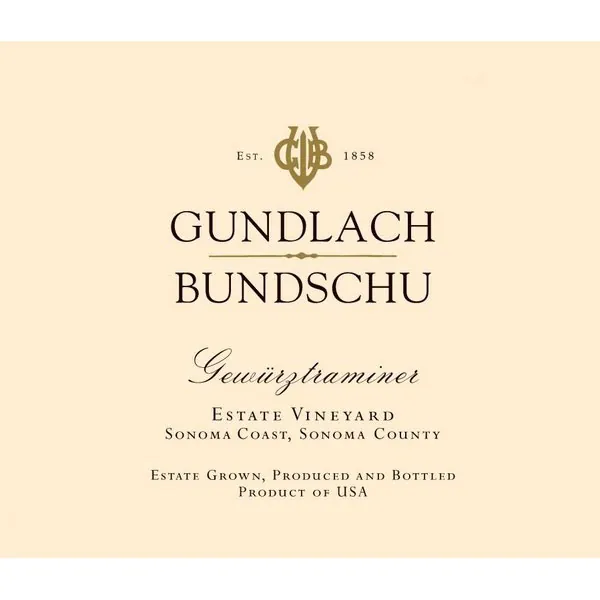 Estate Vineyard Gewurztraminer Bottle