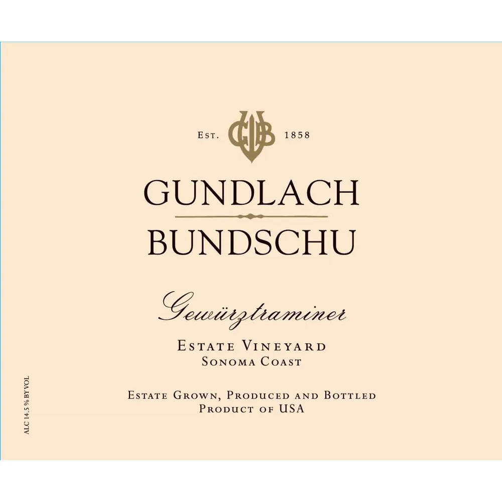 Gewurztraminer Bottle