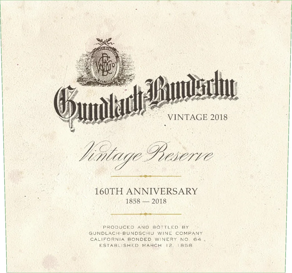 Vintage Reserve Cabernet Sauvignon Bottle