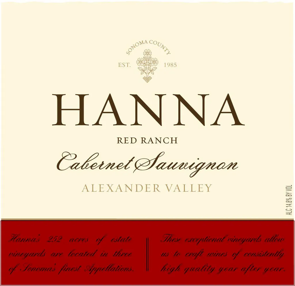 Hanna Cabernet Sauvignon Bottle