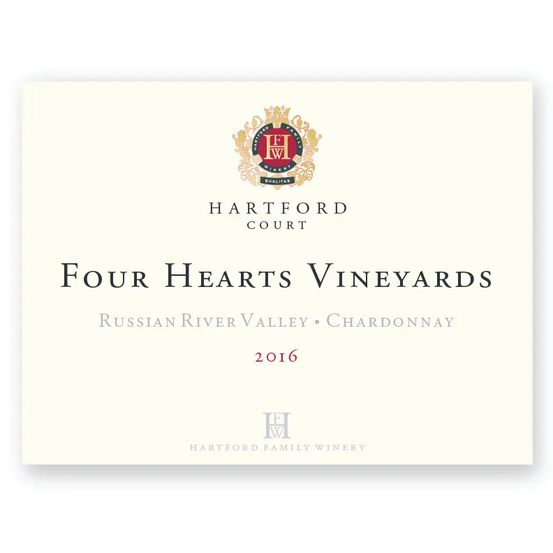 Four Hearts Chardonnay Bottle