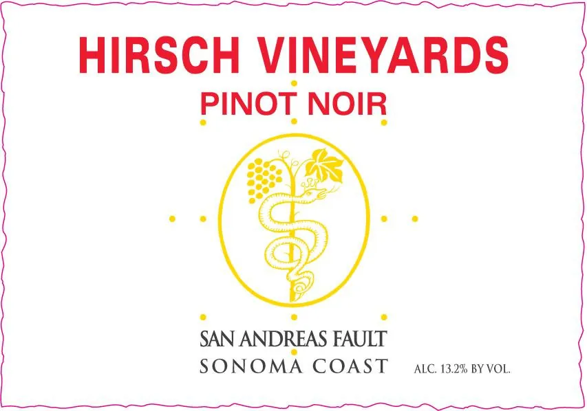 San Andreas Fault Pinot Noir Bottle