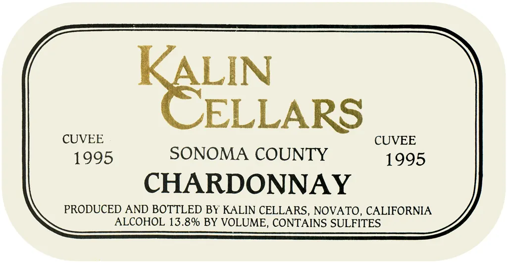 Kalin Cuvee CH Chardonnay Bottle