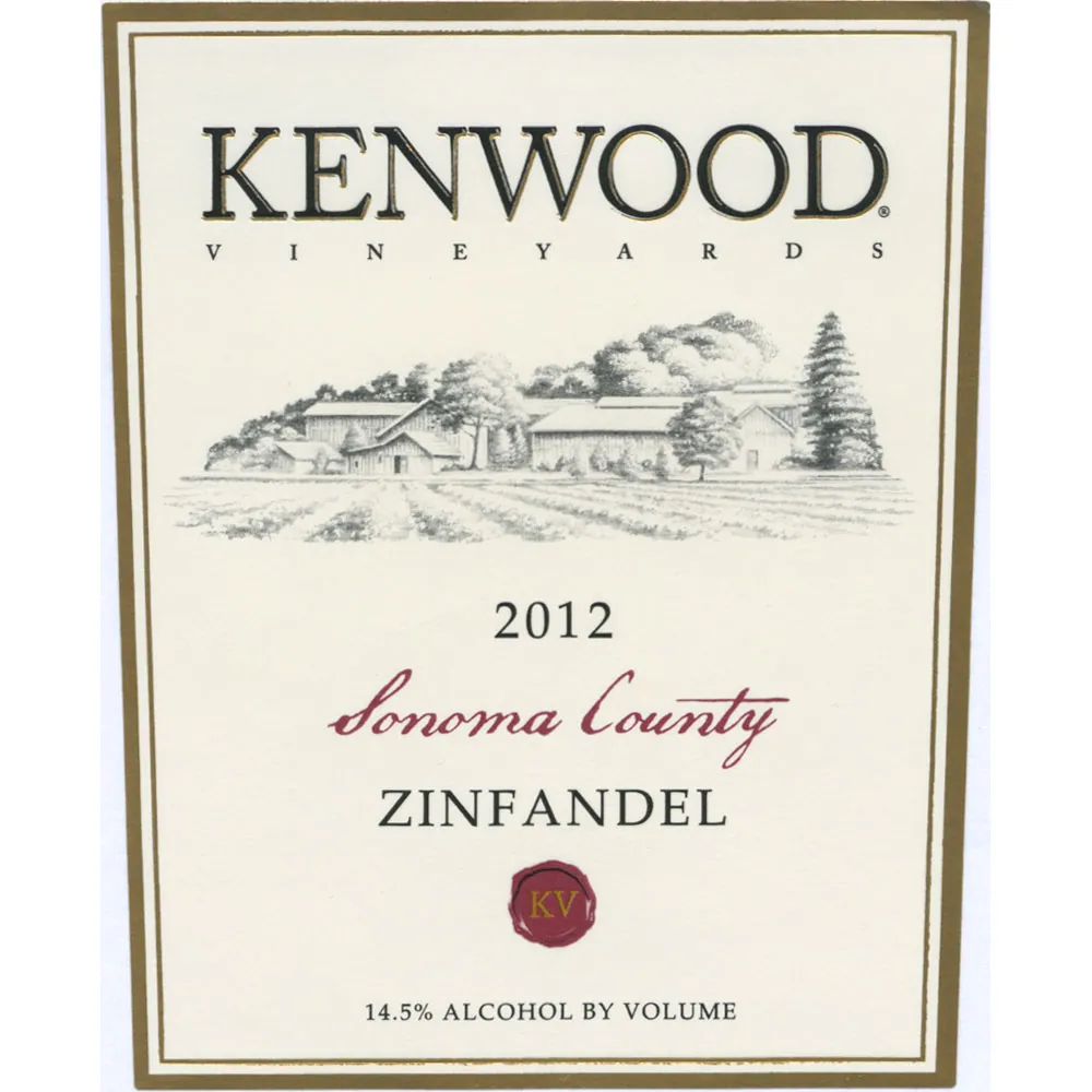 Sonoma Zinfandel Bottle