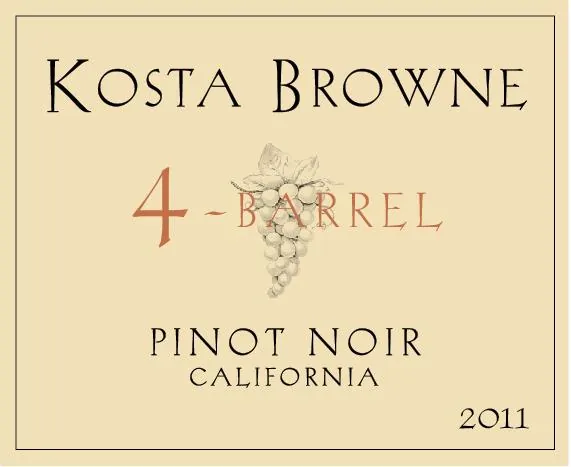 4 Barrel Pinot Noir Bottle