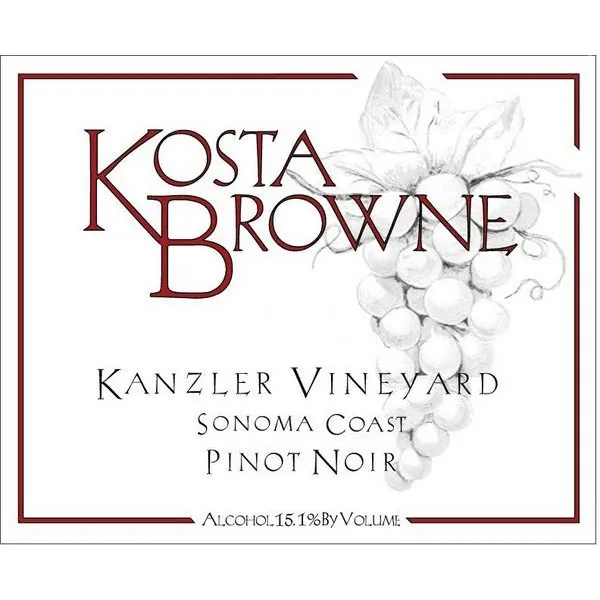 Kanzler Vineyard Pinot Noir Bottle