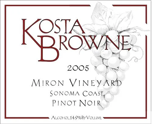 Miron Vineyard Pinot Noir Bottle