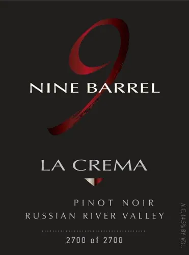 Nine Barrel Pinot Noir Bottle