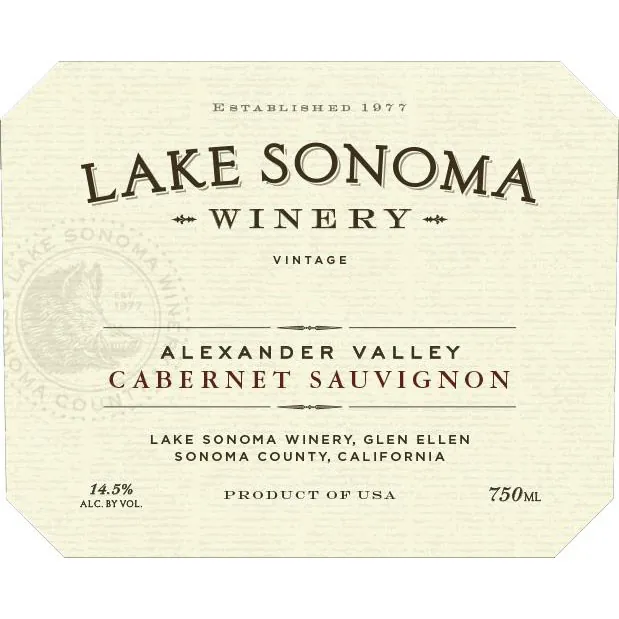 Alexander Valley Cabernet Sauvignon Bottle