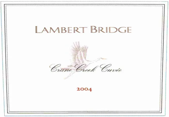 Crane Creek Cuvee Bottle