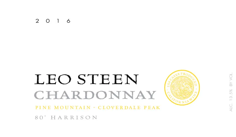 Harrison Block Chardonnay Bottle