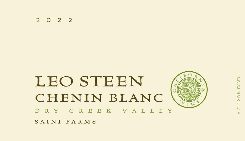 Saini Farms Chenin Blanc Bottle