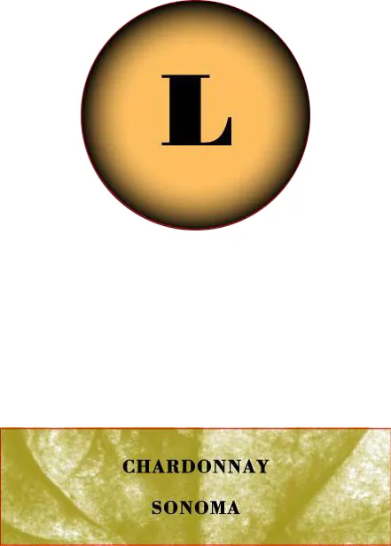 Sonoma Chardonnay Bottle