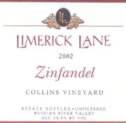 Collins Vineyard Zinfandel Bottle