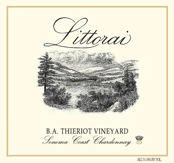 B. A. Thieriot Vineyard Chardonnay Bottle