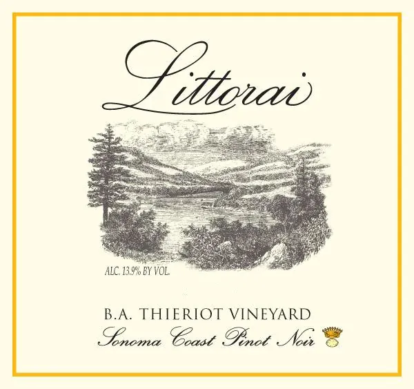 B.A. Thieriot Vineyard Pinot Noir Bottle