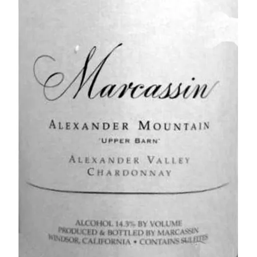 Alexander Estate Upper Barn Chardonnay Bottle