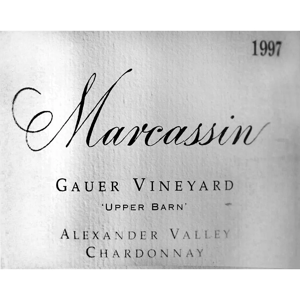 Gauer Vineyard Upper Barn Chardonnay Bottle