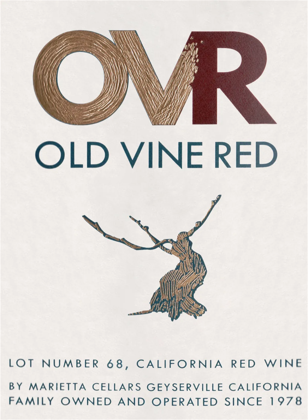 Old Vine Red Lot 68 Bottle