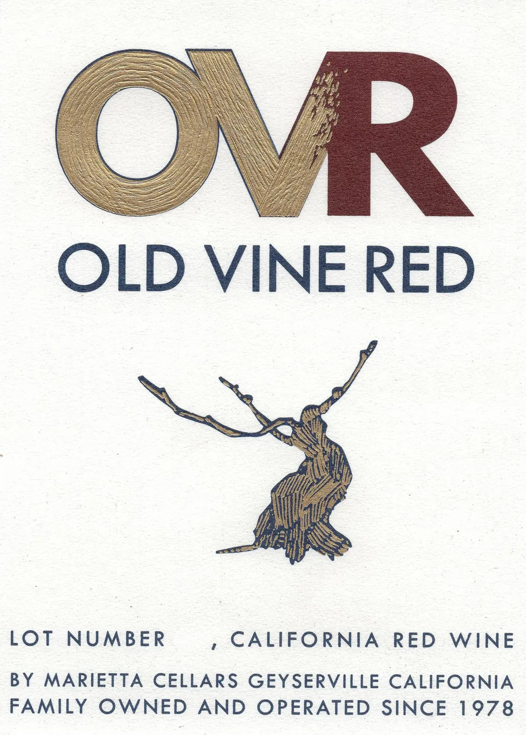 Old Vine Red Lot 73 Bottle