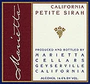 Petite Sirah Bottle