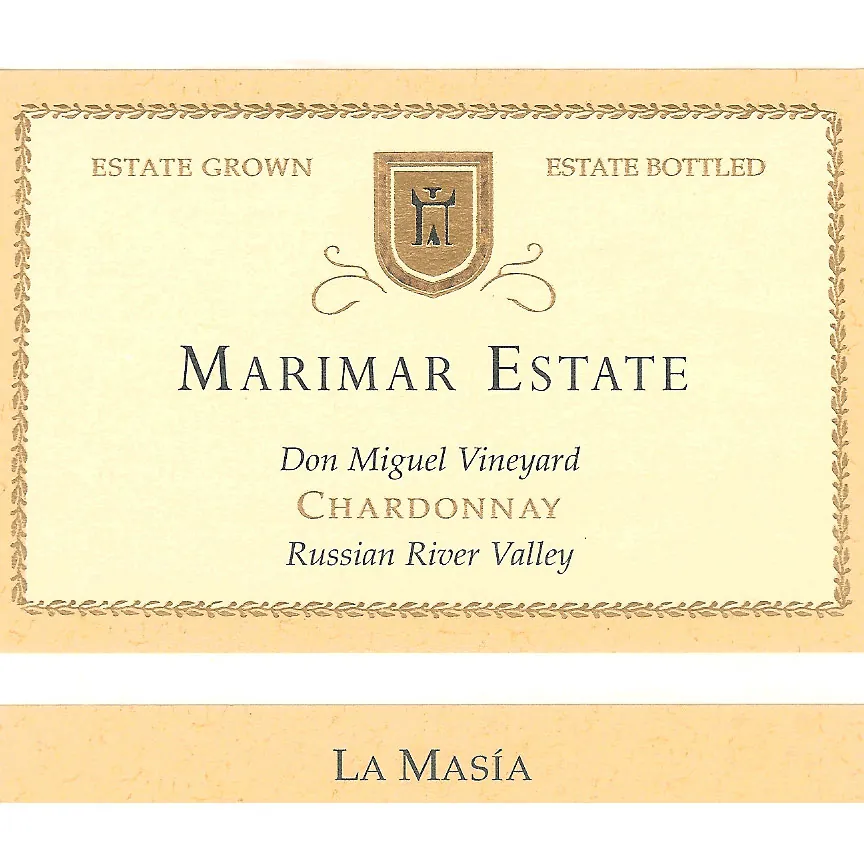 Don Miguel Vineyard La Masia Chardonnay Bottle