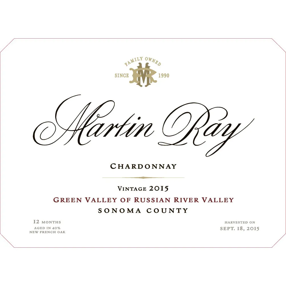 Green Valley Chardonnay Bottle