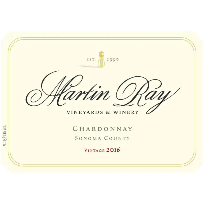 Sonoma County Chardonnay Bottle