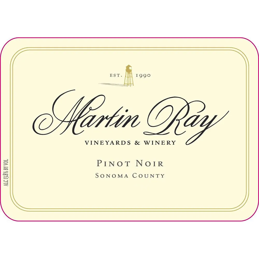 Sonoma County Pinot Noir Bottle