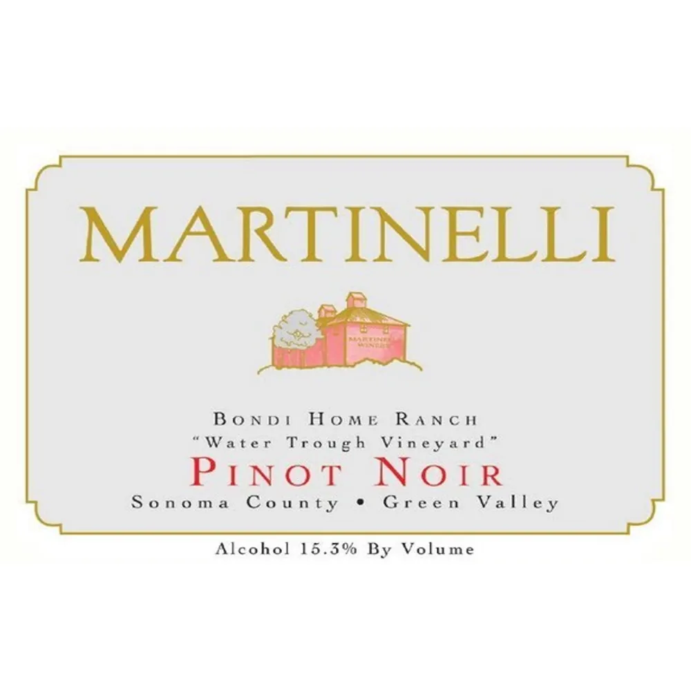 Bondi Home Ranch Pinot Noir Bottle